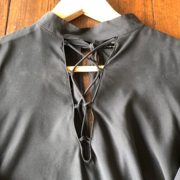 Zara Open Back Long Sleeve Top | S Small - Picture 2 of 4